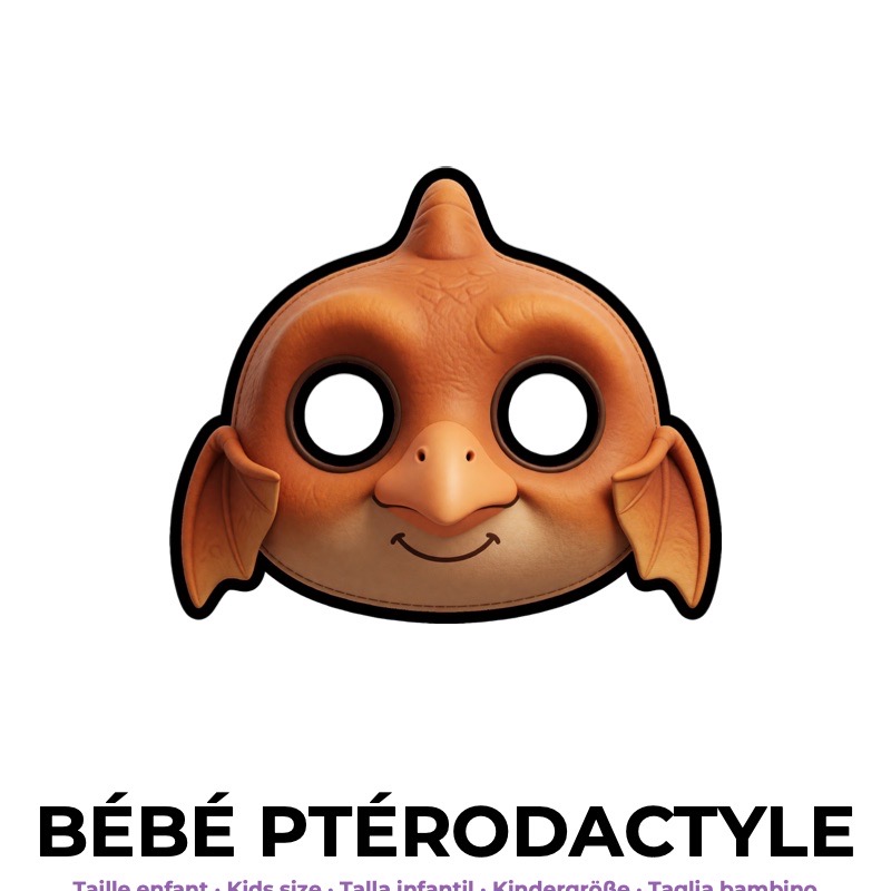 Masque de bébé ptérodactyle