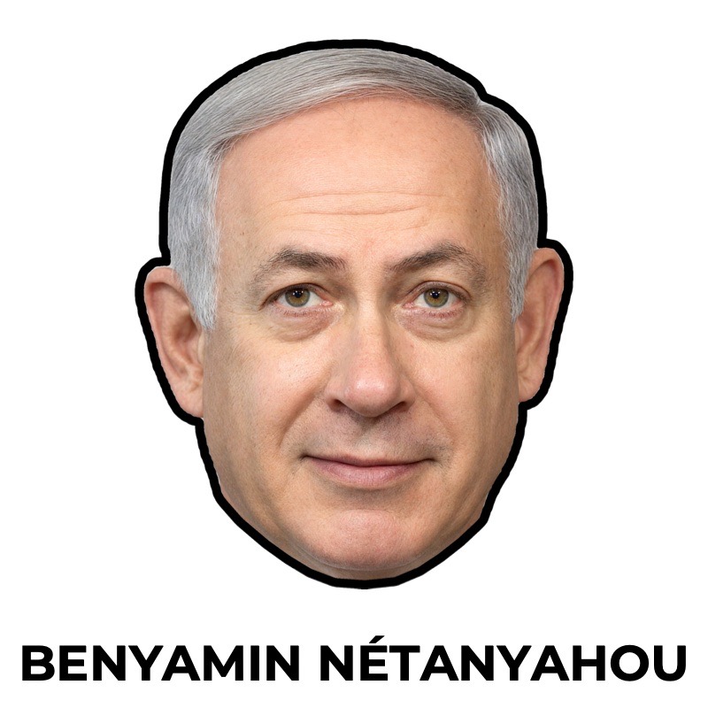 Masque de Benyamin Nétanyahou