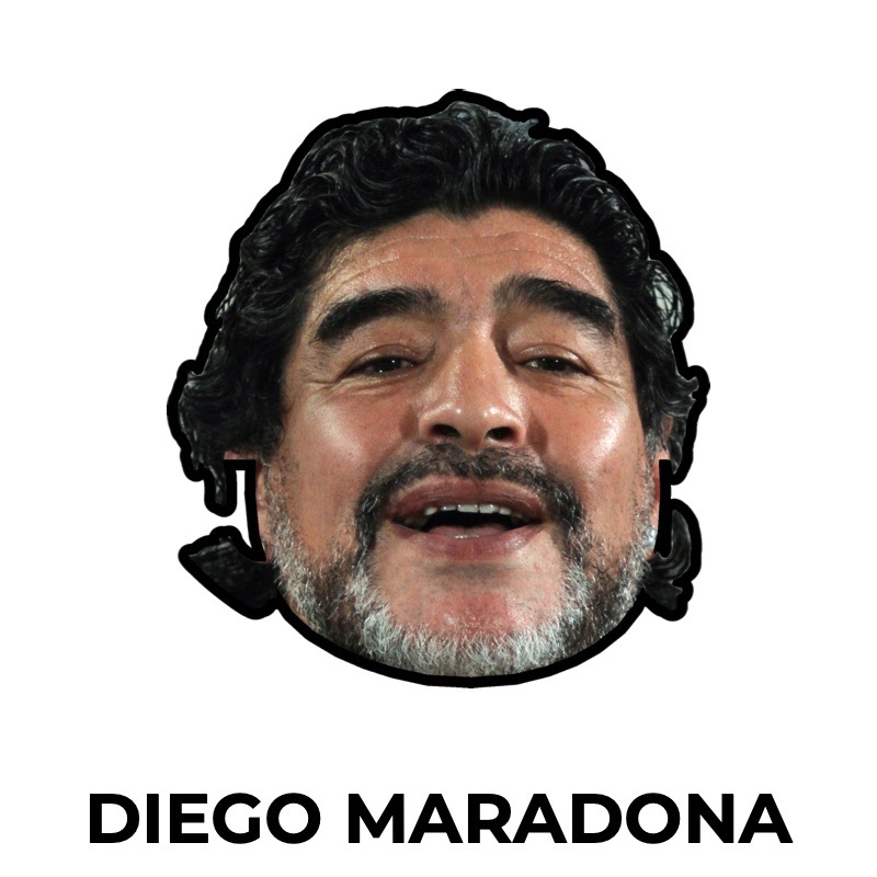 Masque de Diego Maradona
