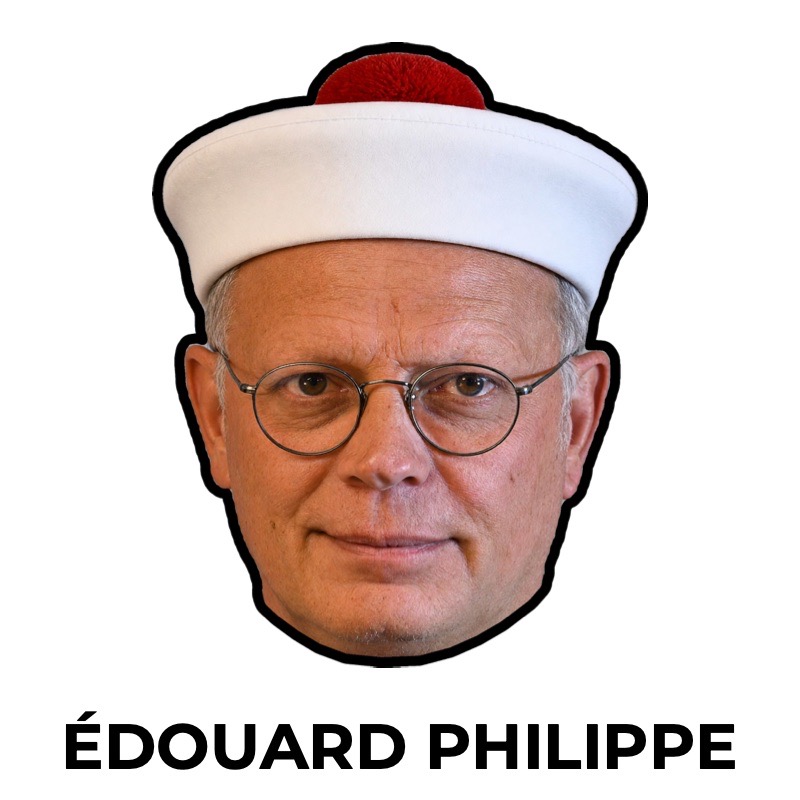 Masque d’Édouard Philippe en marin