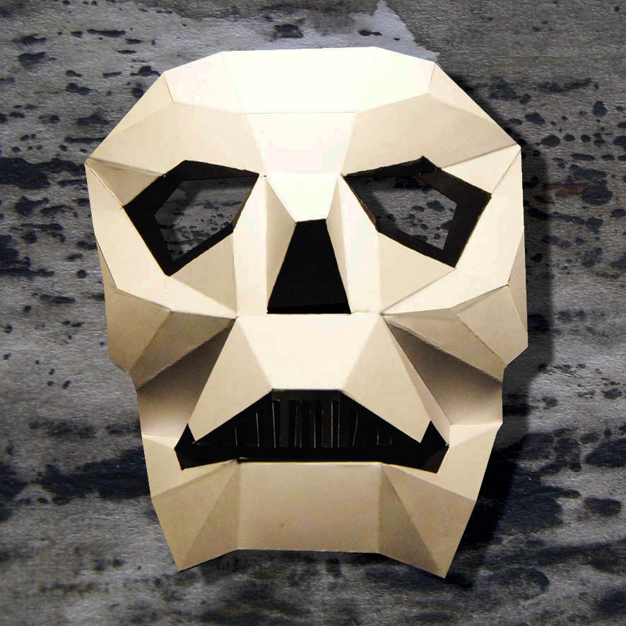 Masque tête de mort 3D à imprimer et à fabriquer soi-même
